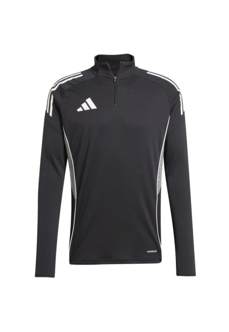 Hanorac sport barbati,  Tiro 25, negru, cu fermoar 1/2