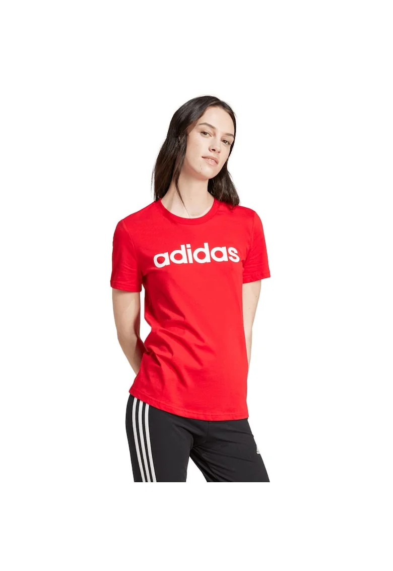 Tricou sport dama  Loungewear Essentials, bumbac, rosu