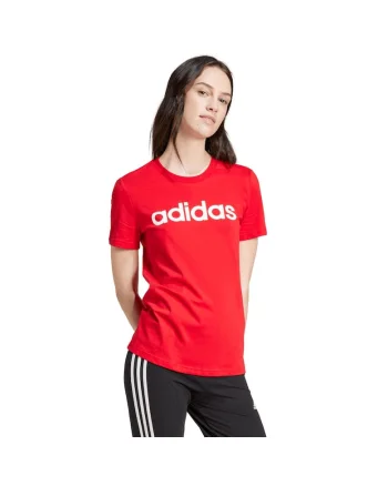 Tricou sport dama  Loungewear Essentials, bumbac, rosu