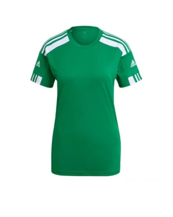 Tricou sport dama  Squadra 21, poliester, verde/alb