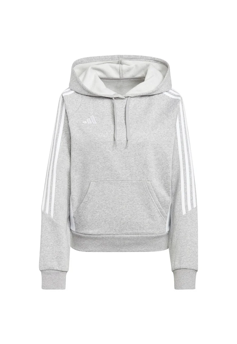 Hanorac sport pentru dama  Tiro 24, cu gluga, bumbac/poliester, gri