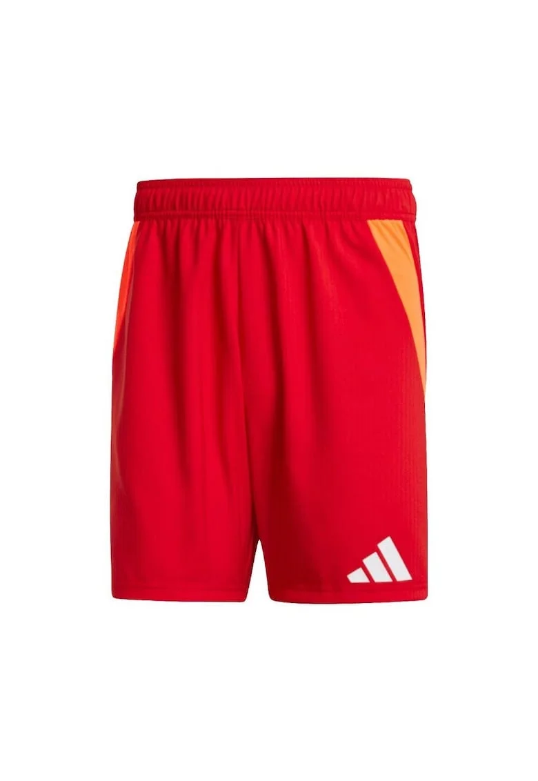 Pantaloni scurti sport,  Tiro 24, talie elastica, rosu, poliester reciclat