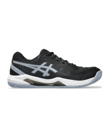 Pantofi cu logo, pentru tenis Gel-Dedicate 8, Negru/Gri cenusiu