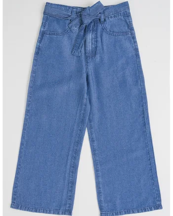 Bluza din lyocell cu croiala ampla, Albastru melange