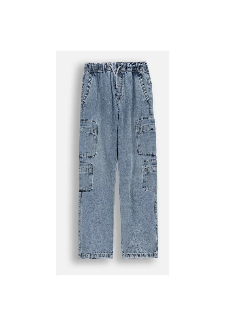 Pantaloni  denim albastru, slim fit, Albastru
