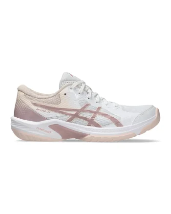 Pantofi Beyond FF pentru handbal si volei, Alb/Roz somon