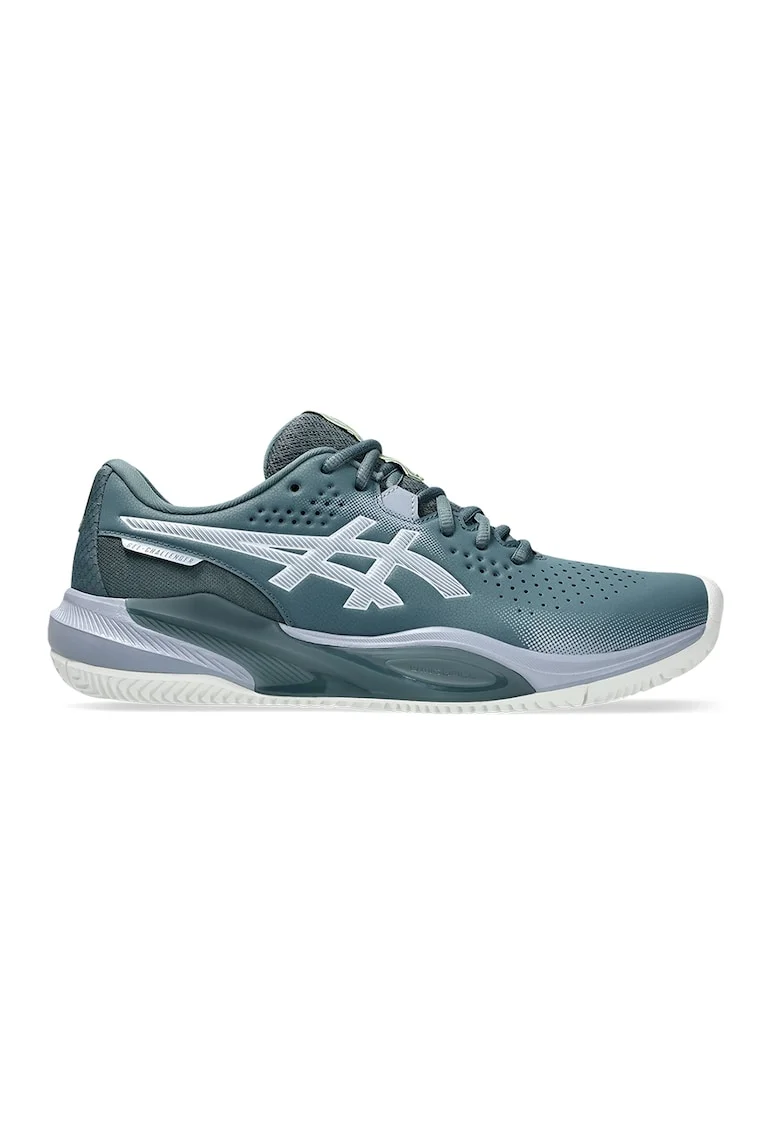 Pantofi cu logo, pentru tenis Gel-Challenger 15, Alb/Verde persan