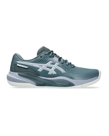 Pantofi cu logo, pentru tenis Gel-Challenger 15, Alb/Verde persan