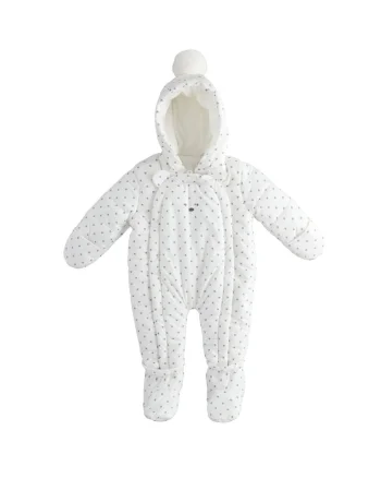 Combinezon unisex nou-nascut ,  4.3297, Alb/Gri