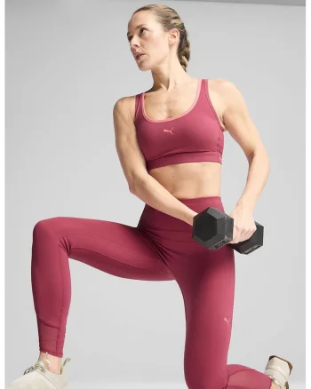 Colanti cu talie inalta si insertii din plasa, pentru fitness, Rosu