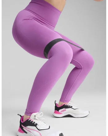 Colanti fara cusaturi pentru fitness Shapelux, Roz deschis