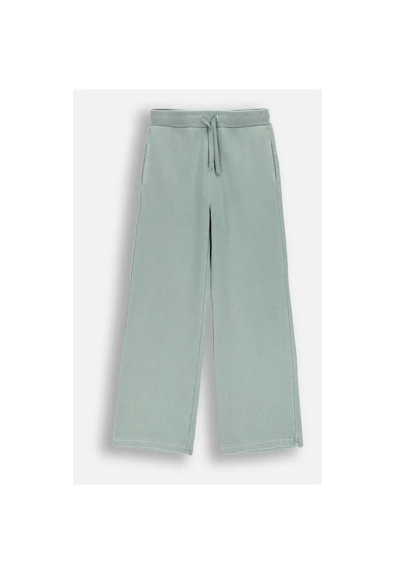 Pantaloni trening  crac evazat, verde, Verde