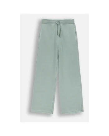 Pantaloni trening  crac evazat, verde, Verde