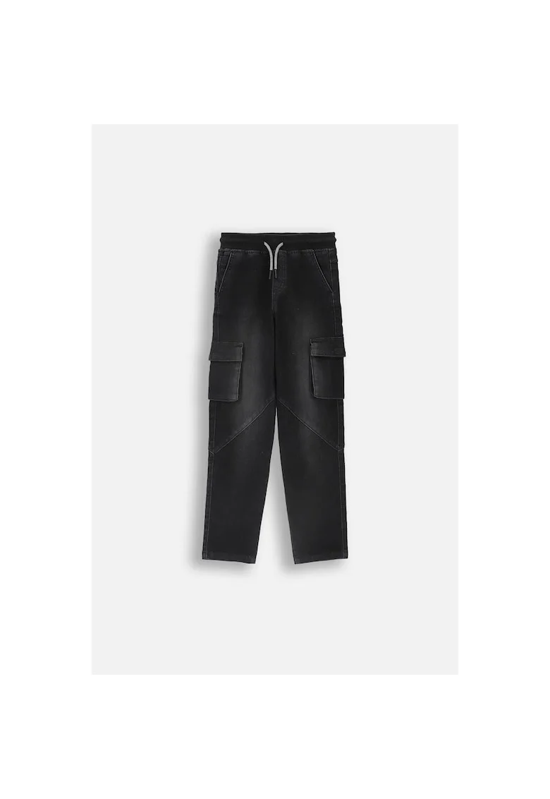 Pantaloni copii,  bumbac, negru,