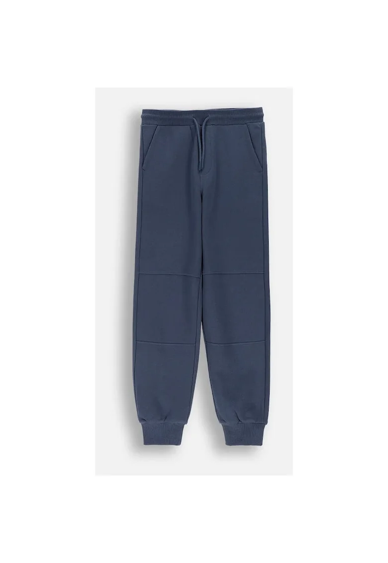 Pantaloni Trening  albastri, slim fit, 164cm