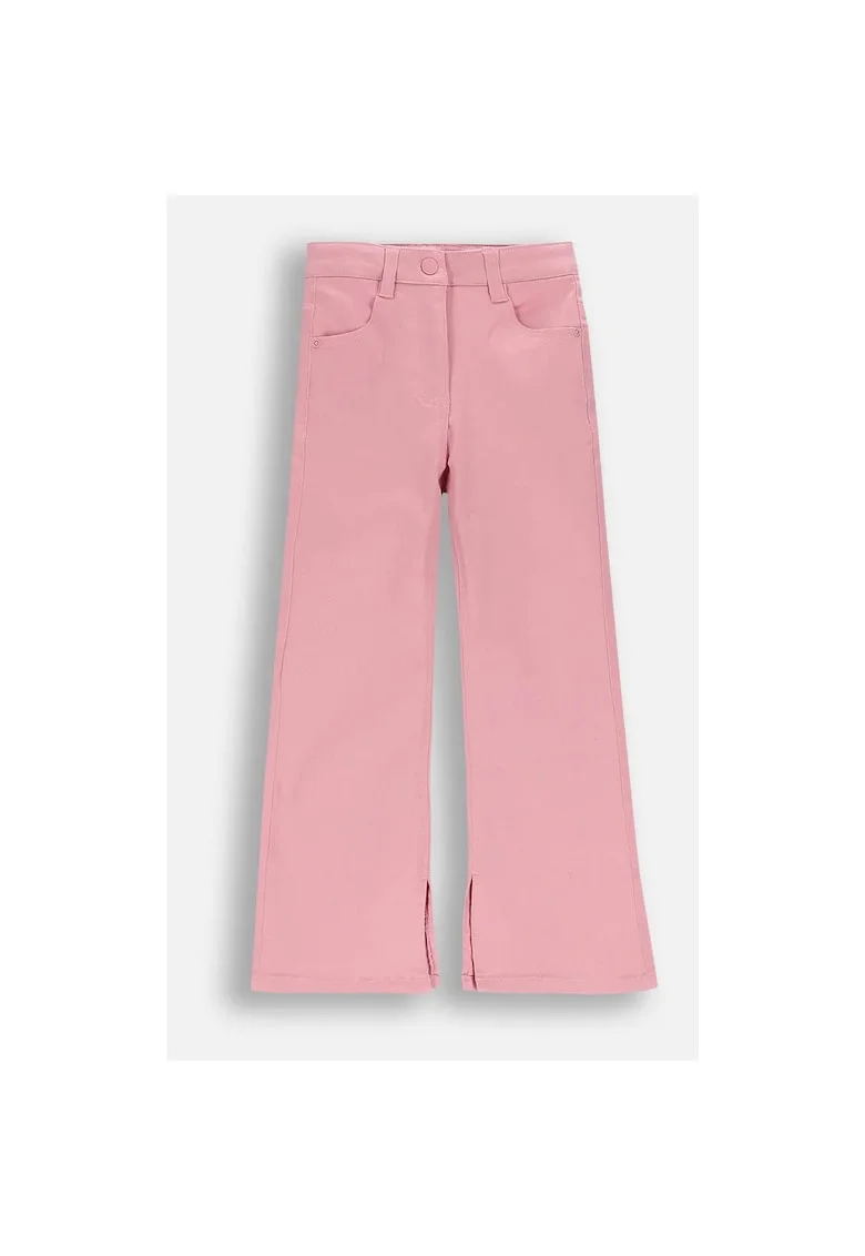 Pantaloni  pentru fete, roz, crac larg, 116cm