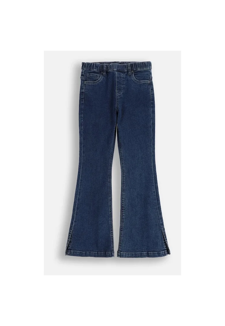 Pantaloni copii  jeansi evazați, albastru, Albastru