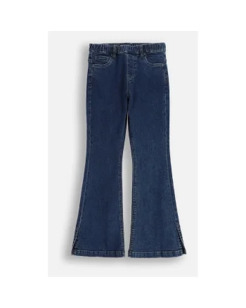 Pantaloni copii  jeansi evazați, albastru, Albastru
