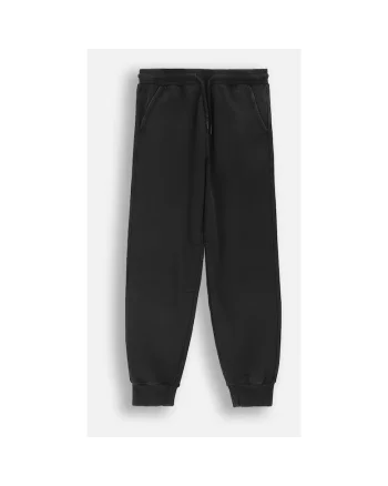 Pantaloni de trening  gri grafit, 140 cm, bumbac, pentru baieti