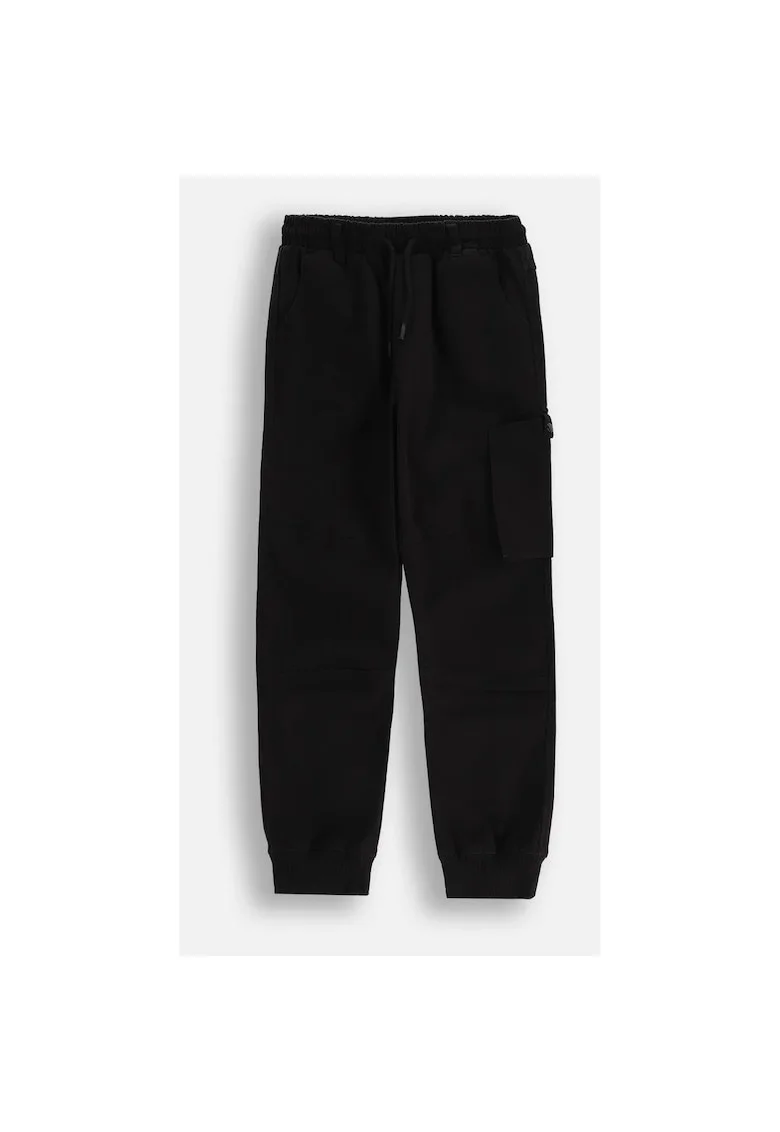 Pantaloni copii, WC5119102CBJ-021, jogger, bumbac, negru