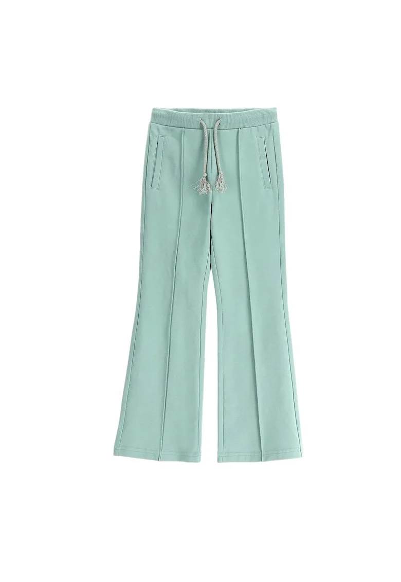 Pantaloni fete,  bumbac, verde,