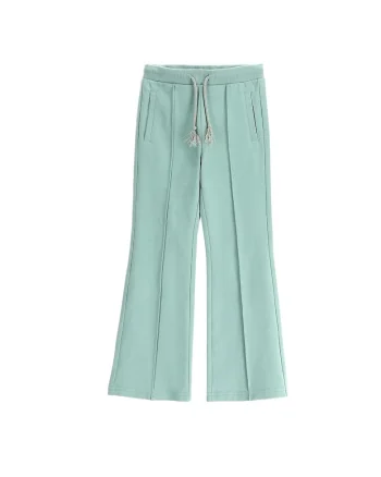 Pantaloni fete,  bumbac, verde,