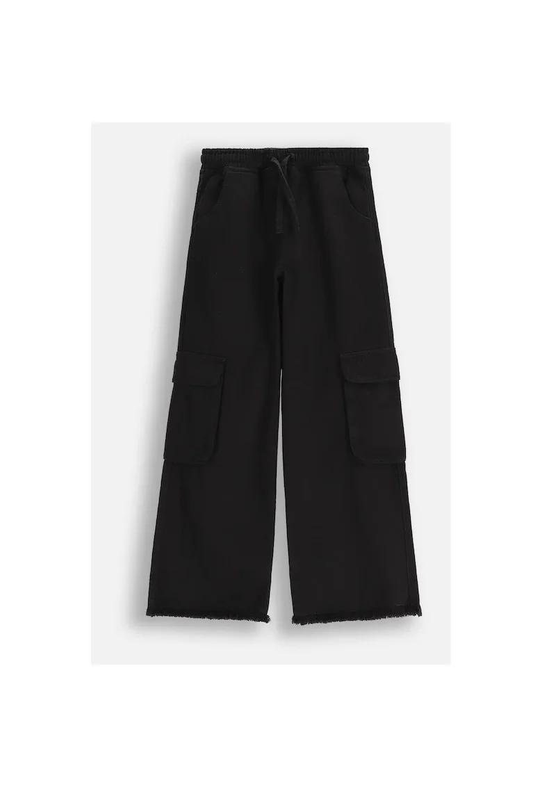 Blugi largi pentru copii,  WC5119101MGJ-021, denim/bumbac, negru