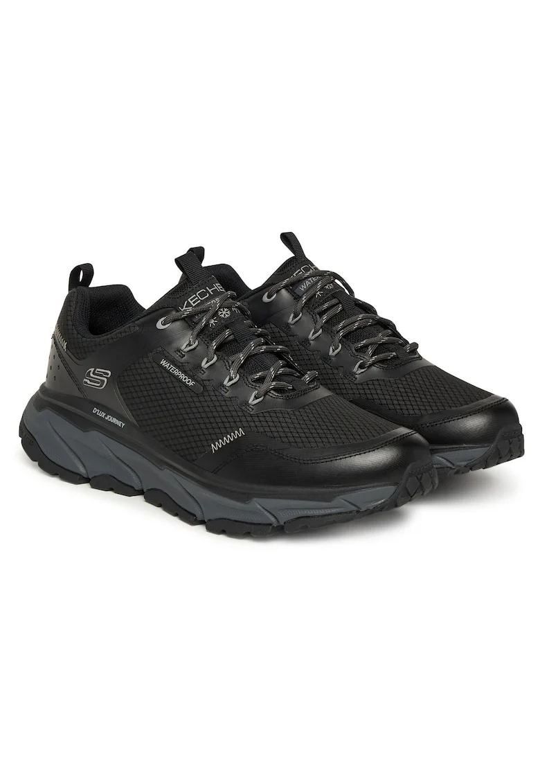 Bocanci sport barbati  D'Lux Journey, negru, textil