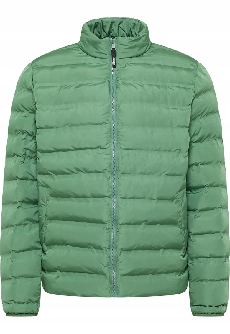 Jacheta Barbati,  Creston, Regular Fit, Design Clasic, Fdwqfara Gluga, Fermoar, Bumbac, M, Verde, Verde