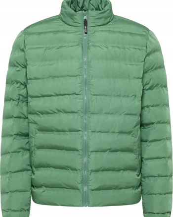 Jacheta Barbati,  Creston, Regular Fit, Design Clasic, Fdwqfara Gluga, Fermoar, Bumbac, M, Verde, Verde