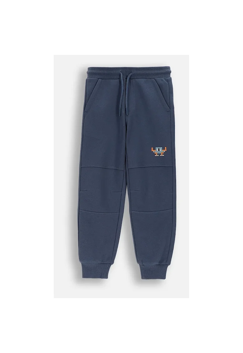 Pantaloni de Trening,  albastru, cusaturi decorative, 104 cm, pentru baieti