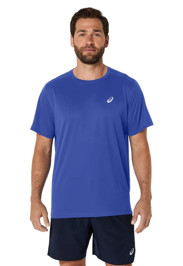 Tricou cu logo, pentru alergare Core SS, Bleumarin