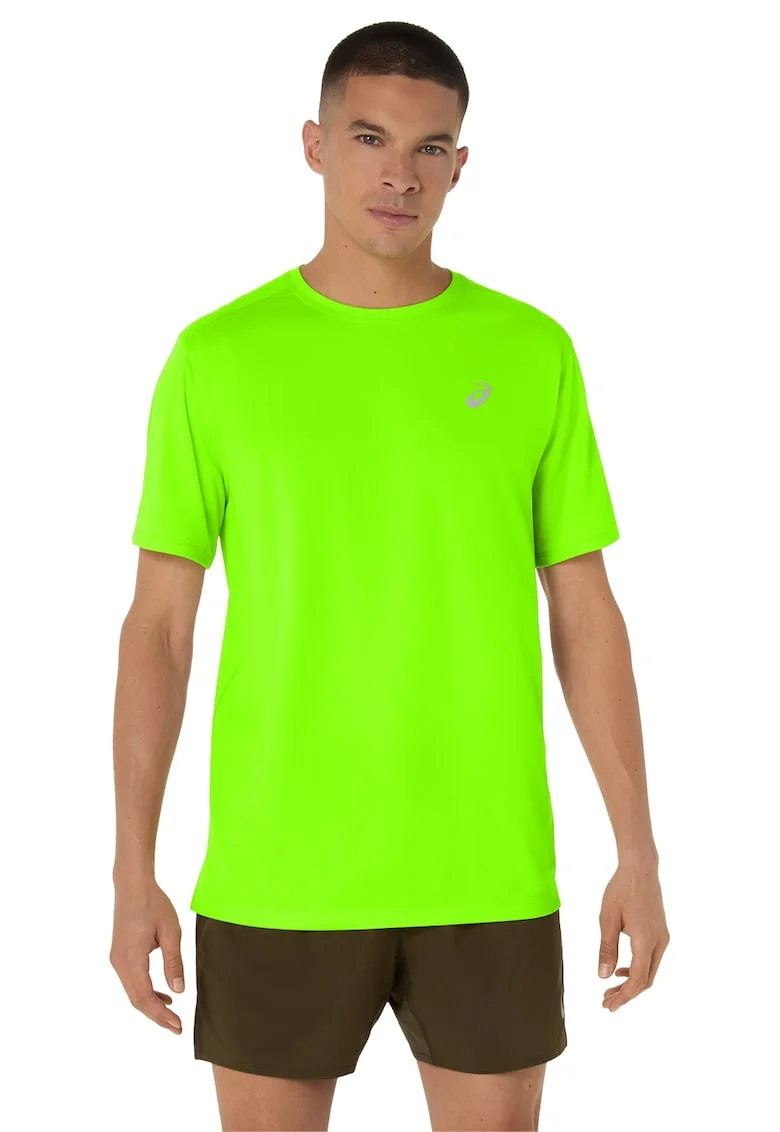Tricou cu logo, pentru alergare Core SS, Verde electric