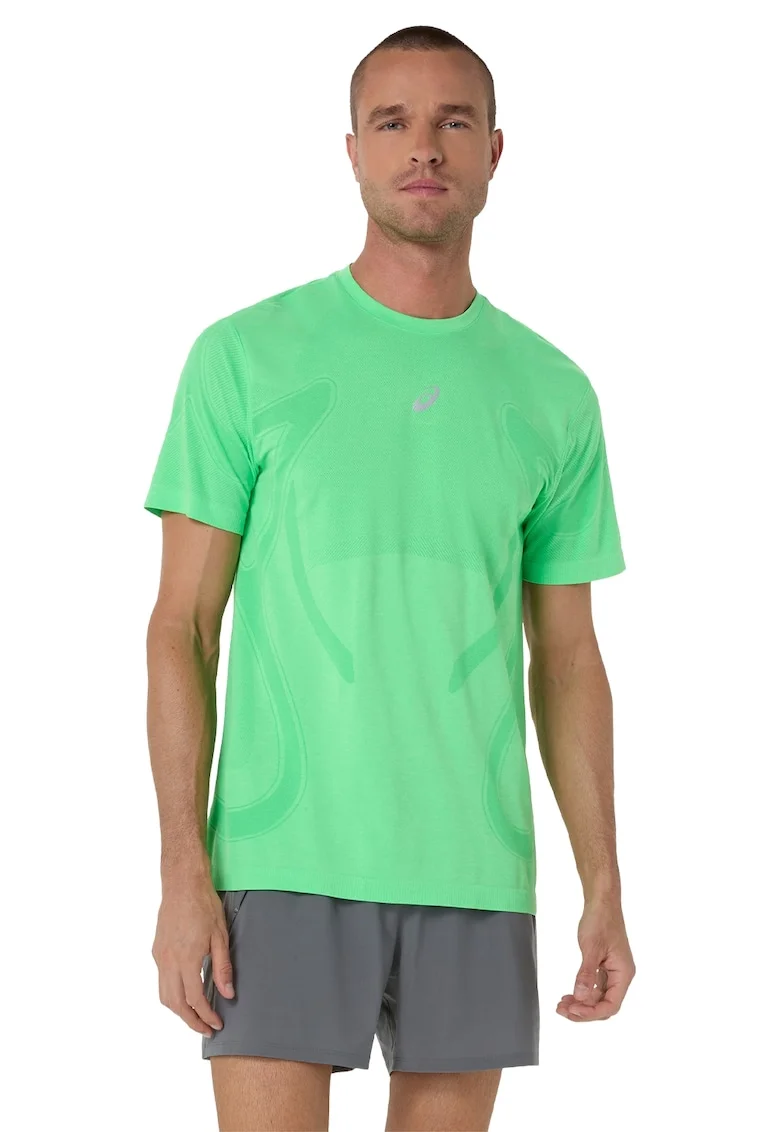 Tricou pentru alergare, fara cusaturi Road SS, Verde lime