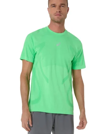 Tricou pentru alergare, fara cusaturi Road SS, Verde lime