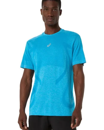 Tricou pentru alergare, fara cusaturi Road SS, Turcoaz