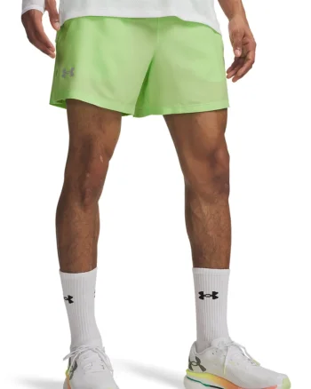 Pantaloni scurti pentru alergare Launch 5'', Verde neon