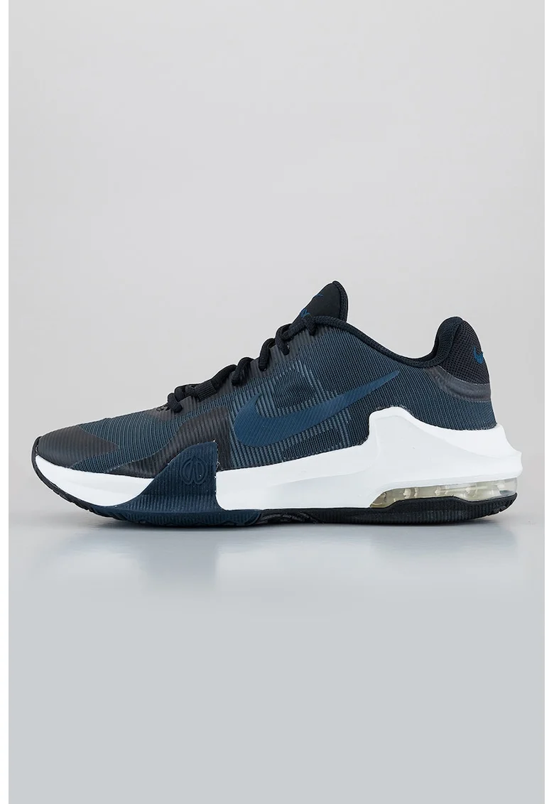 Pantofi cu imprimeu logo pentru baschet Air Max Impact 4, Negru/Bleumarin