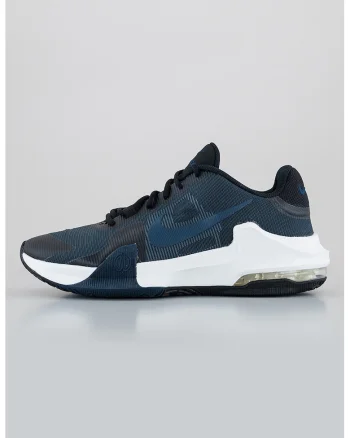 Pantofi cu imprimeu logo pentru baschet Air Max Impact 4, Negru/Bleumarin