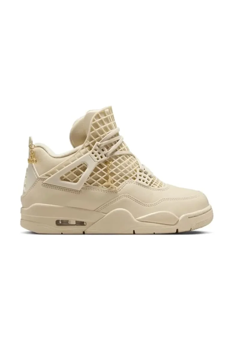 Pantofi sport dama  Air Jordan 4, bej,