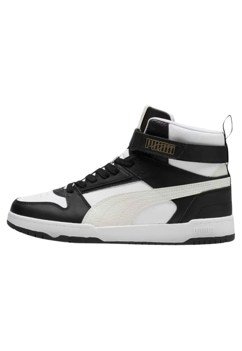 Pantofi sport pentru barbati,  Piele ecologica, Negru\Alb, Alb/Negru