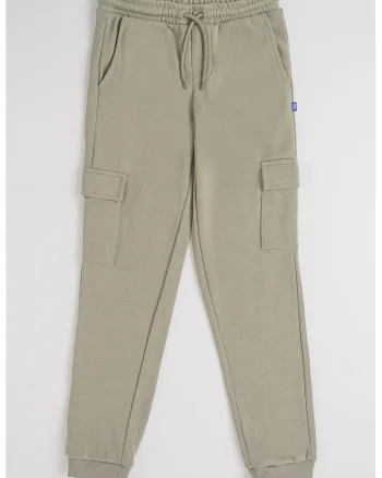 Pantaloni de trening cargo cu snur de ajustare, Kaki