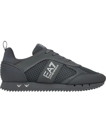 Pantofi sport  EA7 Black&White Mesh+E 55548, Negru/Argintiu