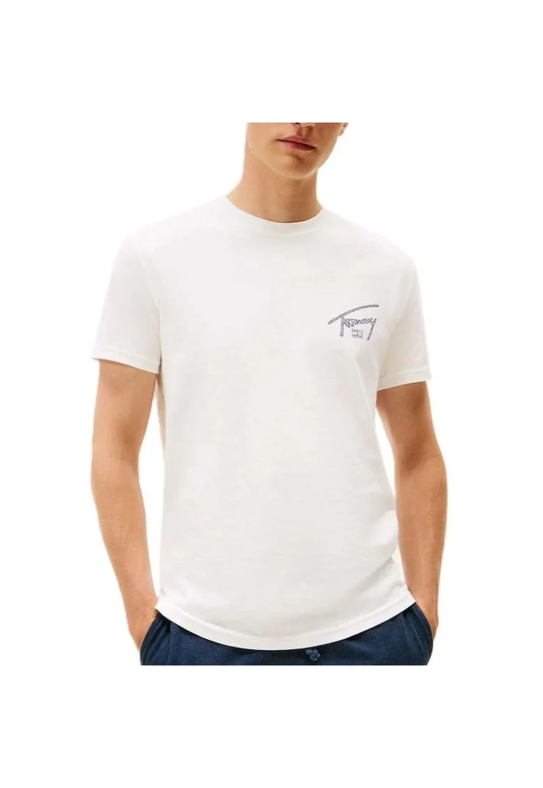 Tricou  TJM REG SIGN BACKPRINT SS T EXT-DM0DM22320-YBL