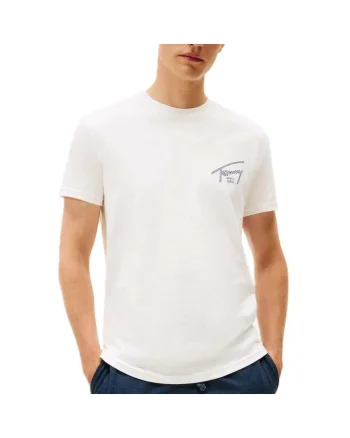Tricou  TJM REG SIGN BACKPRINT SS T EXT-DM0DM22320-YBL