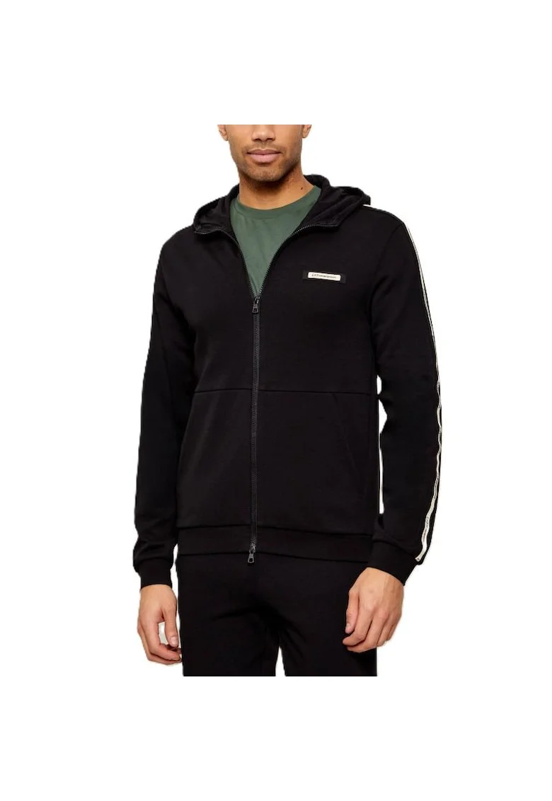 Bluza cu fermoar  TRAIN LOGO SERIES MAN HOODIE FZ CO PL TAPE-7M001480-AF12660-UC001