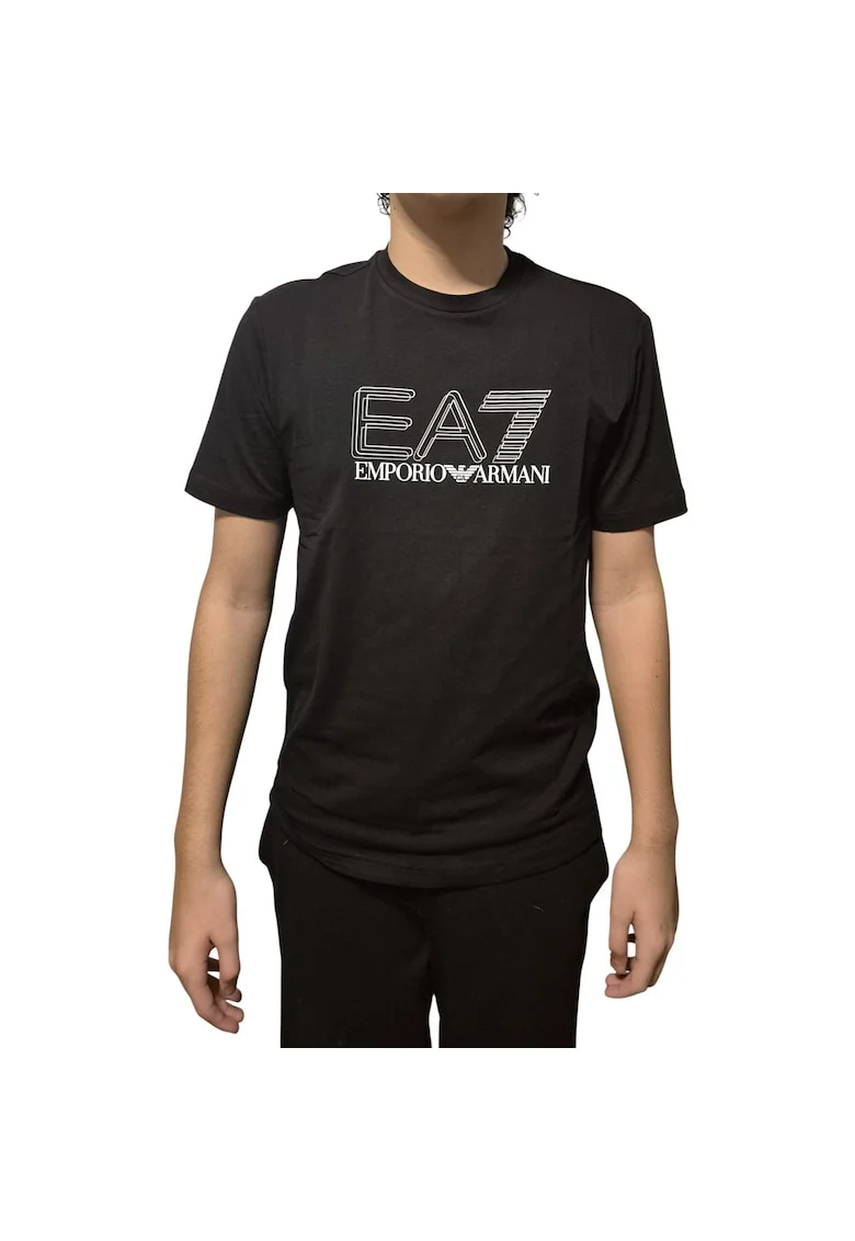 Tricou  EA7 Train Visibility M SS ST 55303, Negru