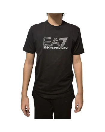 Tricou  EA7 Train Visibility M SS ST 55303, Negru