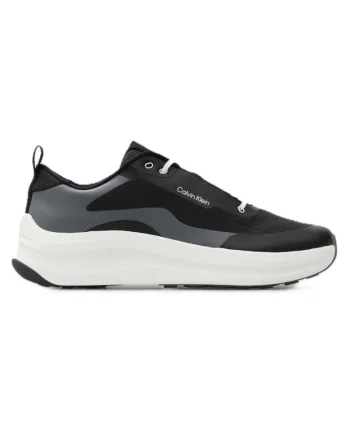Pantofi sport barbati  CHUNKY RUNNER LACE UP MIX AOP, Bumbac, Negru, Negru