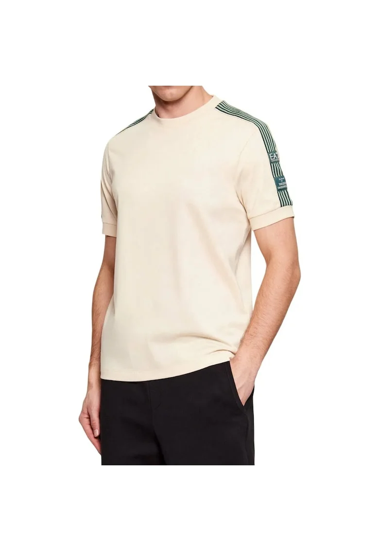Tricou  EA7 Train Logo Series M SS PRE 55386, Bej